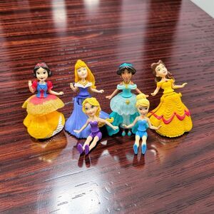 Disney Princess Collectible Royal Clips Fashion Belle Snow White Ariel Dolls A61